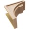 Ekena Millwork 8"W x 16"D x 16"H Classic Viola Rough Cedar Woodgrain TimberThane Corbel, Primed Tan CORUR08X16X16VIORCPR - alternate 3
